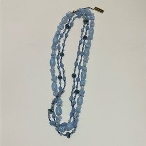 Blue Lucite Necklace set- 24” and 48”